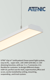UT90 Linear panel light system – Vorschau